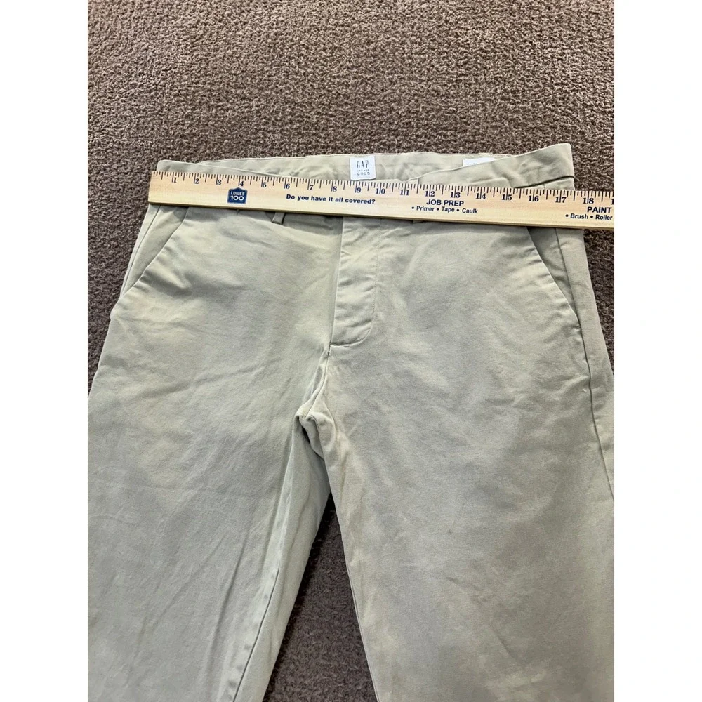 Gap For Good Mens Skinny Chino Pants Khaki Tan Stretch 34x34 Slim Fit